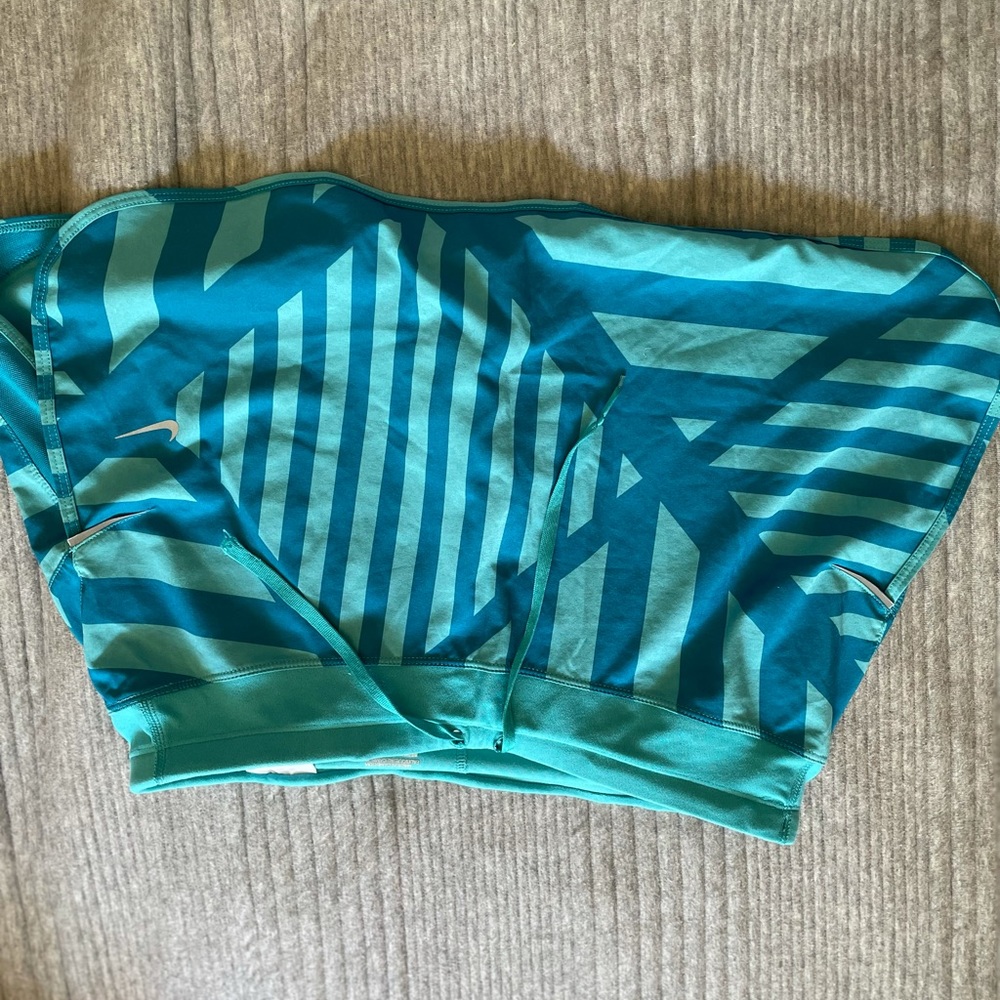 Blue Patterned Nike Skirt